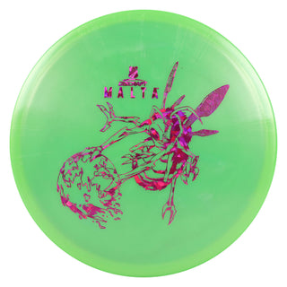 Discraft Disc Golf Paul McBeth Signature Big Z Malta Midrange 5/4/1/3 Green/Magenta Shatter 160-163g