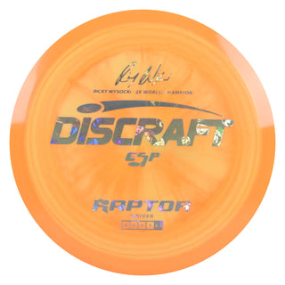Discraft Disc Golf Ricky Wysocki Signature Series ESP Raptor Driver 9/4/0/3 Orange/Money Holo 173-174g