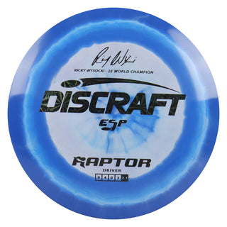 Discraft Disc Golf Ricky Wysocki Signature Series ESP Raptor Driver 9/4/0/3 Dark Blue Grey/Black Prisms 170-172g