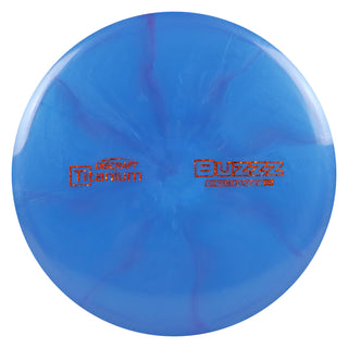 Discraft Disc Golf Titanium Buzzz Midrange 5/4/-1/1 Blue/Orange Shimmer 177-180g