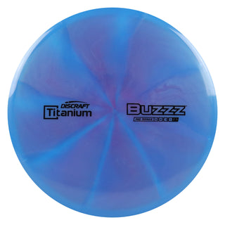 Discraft Disc Golf Titanium Buzzz Midrange 5/4/-1/1 Blue Purple/Black 175-176g
