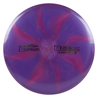 Discraft Disc Golf Titanium Buzzz Midrange 5/4/-1/1 Purple Pink/Purple Metallic 175-176g
