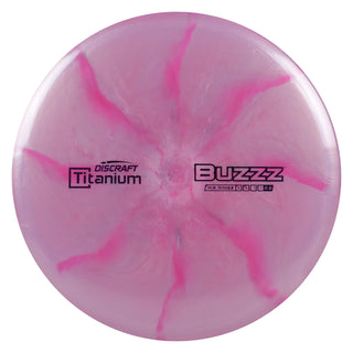 Discraft Disc Golf Titanium Buzzz Midrange 5/4/-1/1 Pink/Purple 177-180g