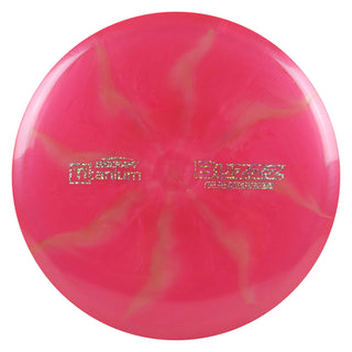 Discraft Disc Golf Titanium Buzzz Midrange 5/4/-1/1 Neon Red/Gold Shimmer 173-174g