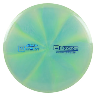 Discraft Disc Golf Titanium Buzzz Midrange 5/4/-1/1 Lime/Blue Scales 173-174g