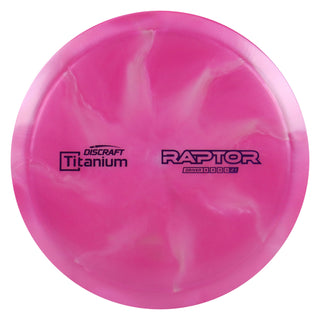 Discraft Disc Golf Titanium Raptor Distance Driver 9/4/0/3 Dark Pink/Purple 173-174g