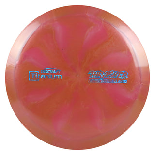 Discraft Disc Golf Titanium Thrasher Distance Driver 12/5/-3/2 Burnt Orange/Blue Shatter 173-174g