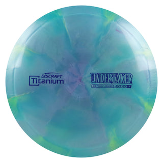 Discraft Disc Golf Titanium Undertaker Distance Driver 9/5/-1/2 Green Lime/Navy 170-172g