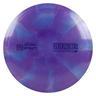 Discraft Disc Golf Titanium Undertaker Distance Driver 9/5/-1/2 Purple Blue/Navy 170-172g