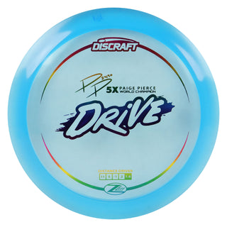 Discraft Disc Golf Paige Pierce Z Lite Drive Distance Driver 11/5/-1/2 Light Blue/Rainbow 161g