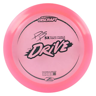 Discraft Disc Golf Paige Pierce Z Lite Drive Distance Driver 11/5/-1/2 Pink/Black Prisms 165g