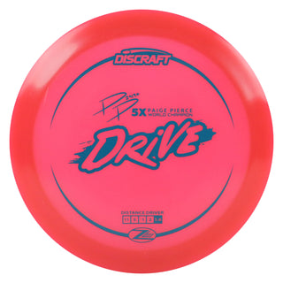 Discraft Disc Golf Paige Pierce Z Lite Drive Distance Driver 11/5/-1/2 Pink/Turquoise 158g