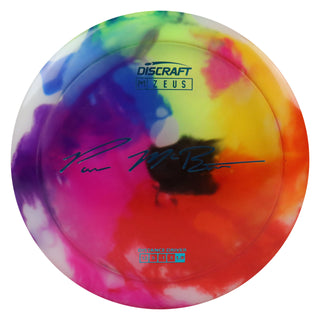 Discraft Disc Golf Paul McBeth Z Line Fly Dye Zeus Distance Driver 12/5/-1/3 Rainbow/Blue 173-174g