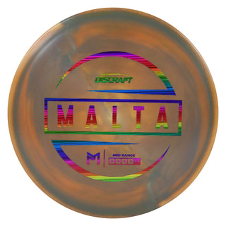 Discraft Disc Golf Paul McBeth Malta Midrange Disc 5/4/1/3 Burnt Orange/Rainbow Lines 170-172g