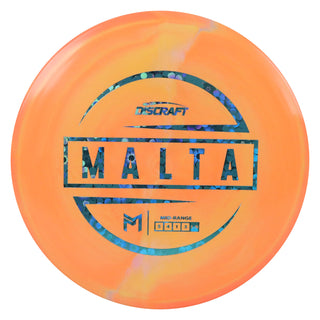 Discraft Disc Golf Paul McBeth Malta Midrange Disc 5/4/1/3 Light Orange/Blue Flowers 167-169g