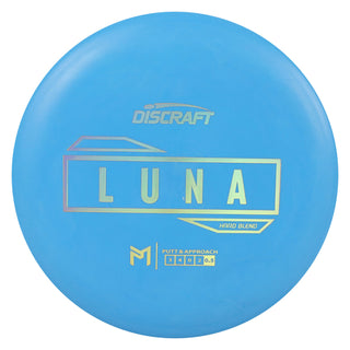 Discraft Disc Golf Paul McBeth Putter Line Hard Luna Putter 3/4/0/3 Blue/Gold Holo 174g