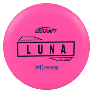 Discraft Disc Golf Paul McBeth Putter Line Hard Luna Putter 3/4/0/3 Pink/Indigo 174g