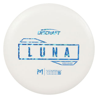 Discraft Disc Golf Paul McBeth Putter Line Hard Luna Putter 3/4/0/3 White/Blue Shatter 170-172g