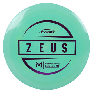 Discraft Disc Golf Paul McBeth Zeus Distance Driver 12/5/-1/3 Green/Purple 164-166g