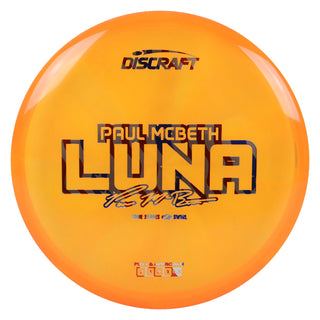 Discraft Disc Golf Paul McBeth 2025 Tour Series Z Swirl Luna Putter 3/4/0/2 Orange/USA 173-174g