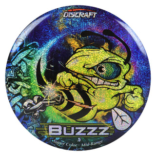 Discraft Disc Golf Full Foil SuperColor Buzzz Midrange 5/4/-1/1 Blue Chains 177-180g