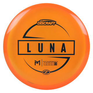 Discraft Disc Golf Paul McBeth Z Line Luna Putter 3/4/0/2 Orange/Black 173-174g
