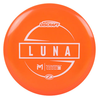 Discraft Disc Golf Paul McBeth Z Line Luna Putter 3/4/0/2 Orange/White 170-172g