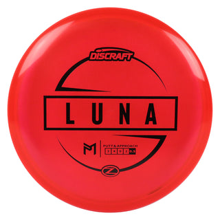 Discraft Disc Golf Paul McBeth Z Line Luna Putter 3/4/0/2 Red/Black 173-174g