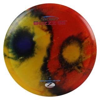 Discraft Disc Golf Z Line Fly Dye Buzzz SS Midrange Disc 5/4/-2/1 Orange Red Black/USA 175-176g