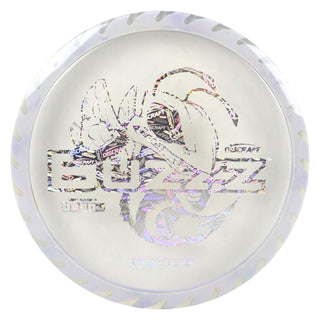 Discraft Disc Golf Fuzed Line Buzzz with Saw Pattern Midrange 5/4/-1/1 Clear with Lavender Saw/Discraft Holo 175-176g