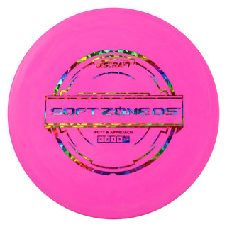 Discraft Disc Golf Putter Line Soft Zone OS 4/2/1/5 Pink/Rainbow Shatter 173-174g