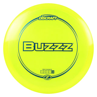 Discraft Disc Golf Z Line Buzzz Midrange Disc 5/4/-1/1 Yellow/Blue 175-176g