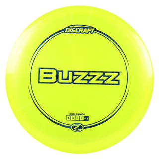 Discraft Disc Golf Z Line Buzzz Midrange Disc 5/4/-1/1 Yellow/Blue Leopard 177-180g