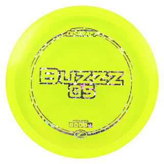 Discraft Disc Golf Z Line Buzzz OS Midrange Disc 5/4/0/3 Yellow/Holo Stars 175g
