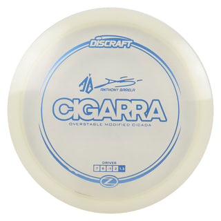 Discraft Disc Golf Anthony Barela Signature Series Z Line Cigarra Driver 7/6/-1/2 White/Slate 167-169g