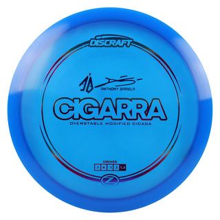 Discraft Disc Golf Anthony Barela Signature Series Z Line Cigarra Driver 7/6/-1/2 Dark Blue/Purple Metallic 167-169g