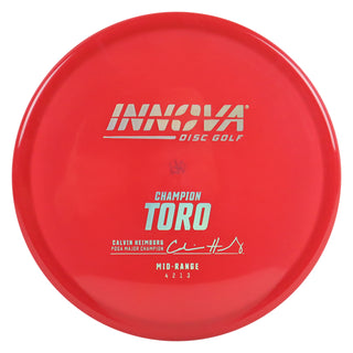 Innova Disc Golf Champion Toro Midrange Disc 4/2/1/3 Red/Gold Holo 170 grams