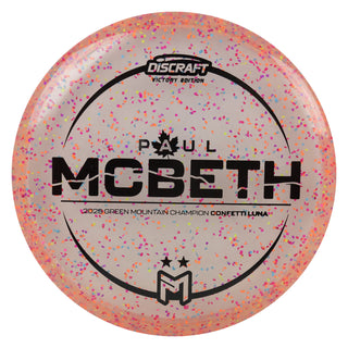 Discraft Disc Golf Paul McBeth Victory Edition Z Confetti Luna Putter 3/4/0/2 Peach/Black 173-174g