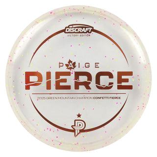 Discraft Disc Golf Paige Pierce Victory Edition Z Confetti Fierce Putter 3/4/-2/0 Clear/Orange 174g