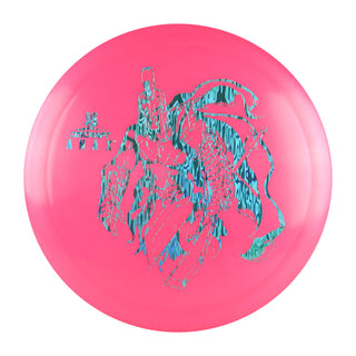 Discraft Disc Golf Paul McBeth Signature Big Z Anax Distance Driver 10/6/0/3 Pink/Blue Waves 173-174g