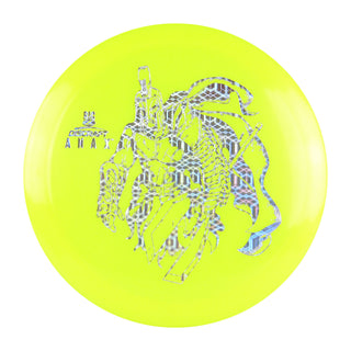 Discraft Disc Golf Paul McBeth Signature Big Z Anax Distance Driver 10/6/0/3 Yellow/Holo Prisms 173-174g