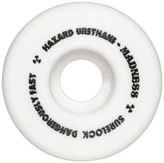 Hazard Wheels 54mm Hazard Sign CP Formula Conical Surelock 101A White