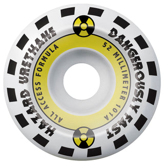 Hazard Wheels 52mm Emergency All Access Conical 101A White/Yellow