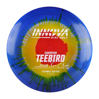 Innova Disc Golf Champion I-Dye Teebird Fairway Driver 7/5/0/2 Red Orange Splat/White 169 grams