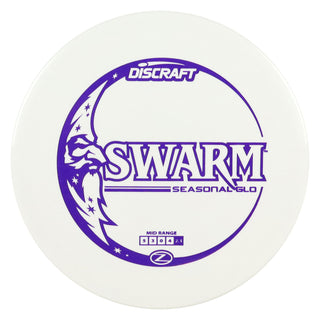 Discraft Disc Golf Glo Z Swarm Midrange 5/3/0/4 Glow/Purple 170-172g