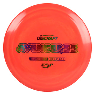 Discraft Disc Golf ESP Avenger SS Distance Driver 10/5/-3/1 Red/Rainbow 172g