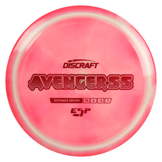 Discraft Disc Golf ESP Avenger SS Distance Driver 10/5/-3/1 Red Cream/Red 165g