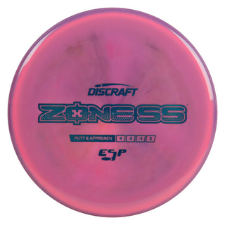 Discraft Disc Golf ESP Zone SS Putt and Approach 4/4/-1/2 Purple Pink/Turquoise 173-174g