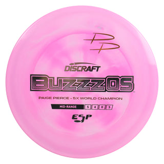 Discraft Disc Golf Paige Pierce ESP Buzzz OS Midrange 5/4/0/3 Pink/Silver 176g