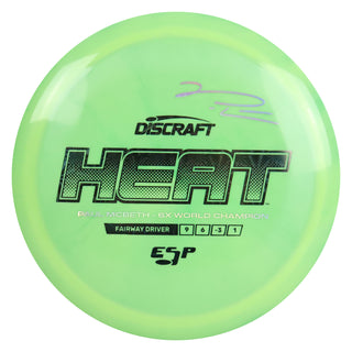 Discraft Disc Golf Paul McBeth Signature ESP Heat Fairway Driver 9/6/-3/1 Green/Black Prisms 170g